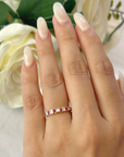 Ruby & Diamond Eternity Band