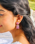 Myla Ruby 18K Gold Plated Silver 925 Love Earrings