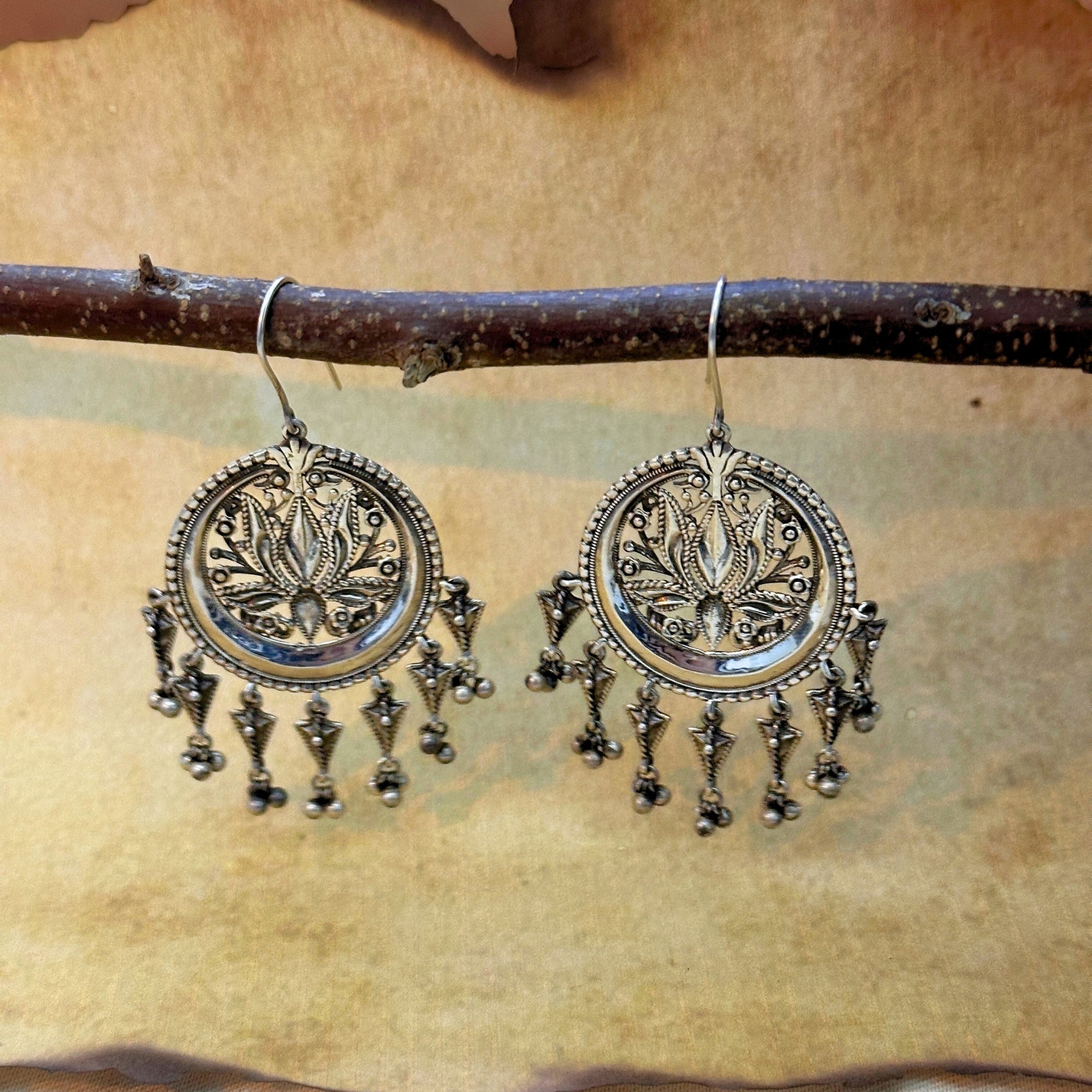 Omya Traditional Silver 925 Earrings