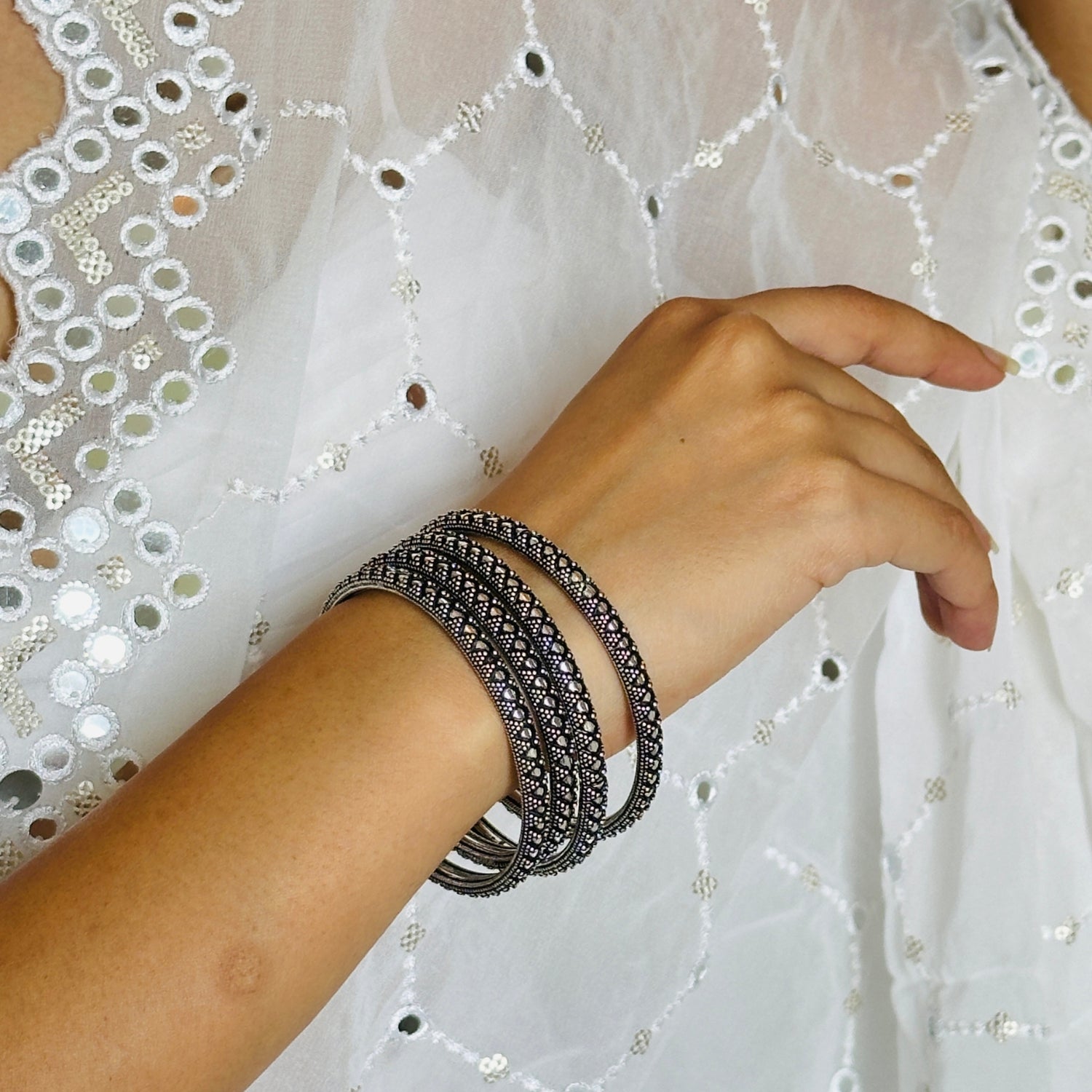 Adira Silver 925 Traditional Bangle