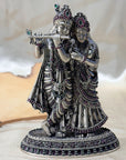 Silver 925 Radha Krishna Idol Artifact