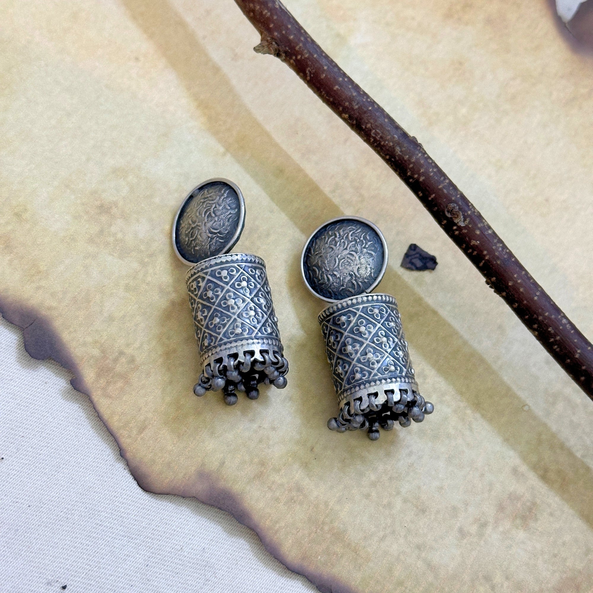 Kaneeka Traditional Silver 925 Earrings