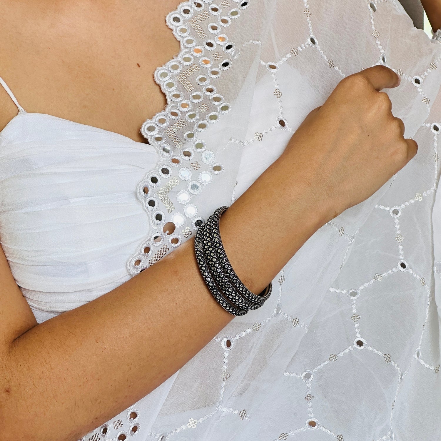 Adira Silver 925 Traditional Bangle