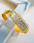 Ryan 18k Gold Plated Silver 925 Beads Pearl Bracelet