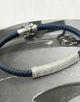 Zern Men's Zircon Silver 925 Bracelet