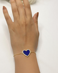 Sei Lapis Lazuli & Diamond Bracelet