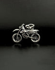 Motorcycle Silver 925 Men's Pendant