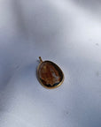 Smokey Quartz 18K Gold Pendant