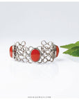 silver orange handcuff