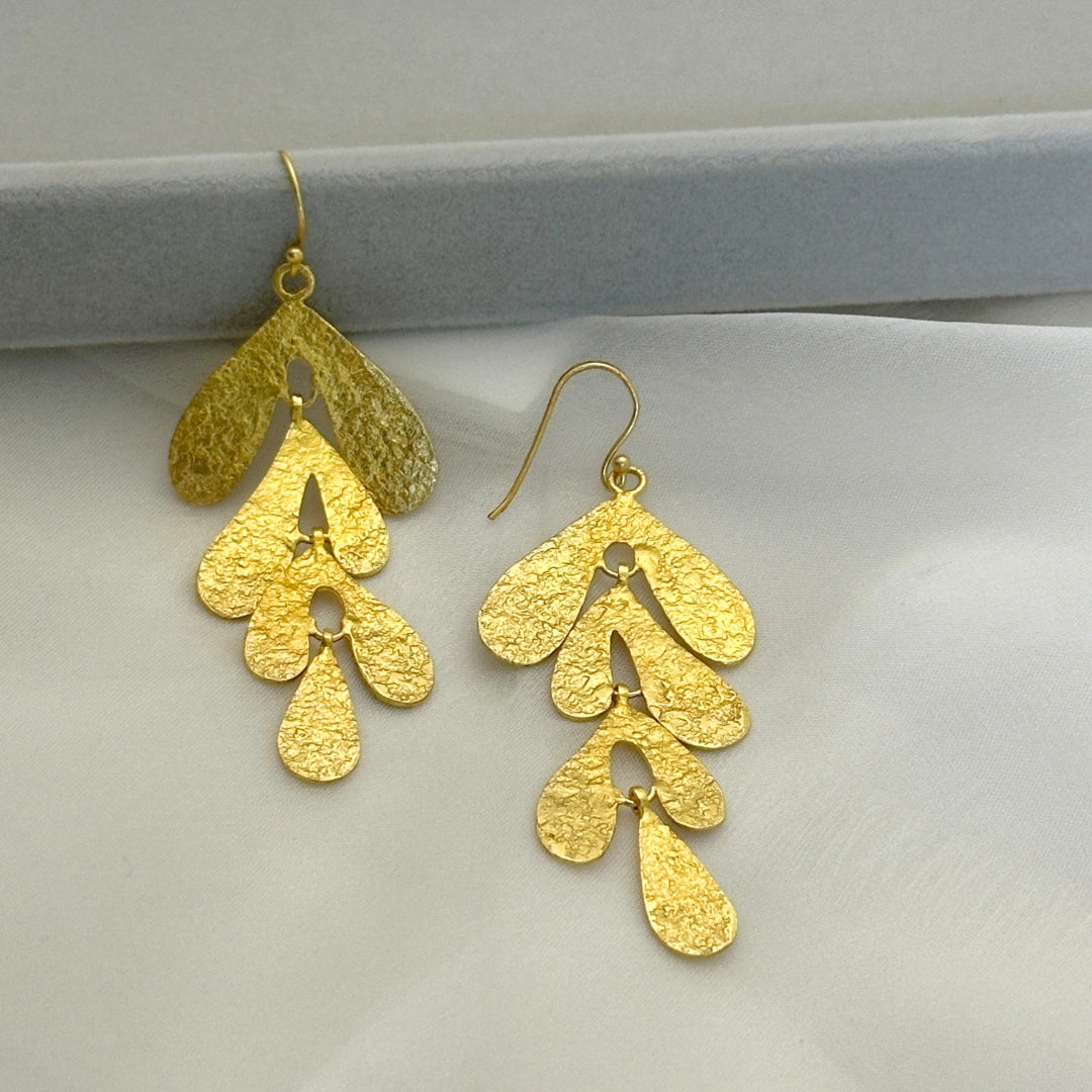 Lily Gold Plated Silver 925 Earrings