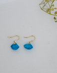 Blue Topaz 18K Gold Earrings