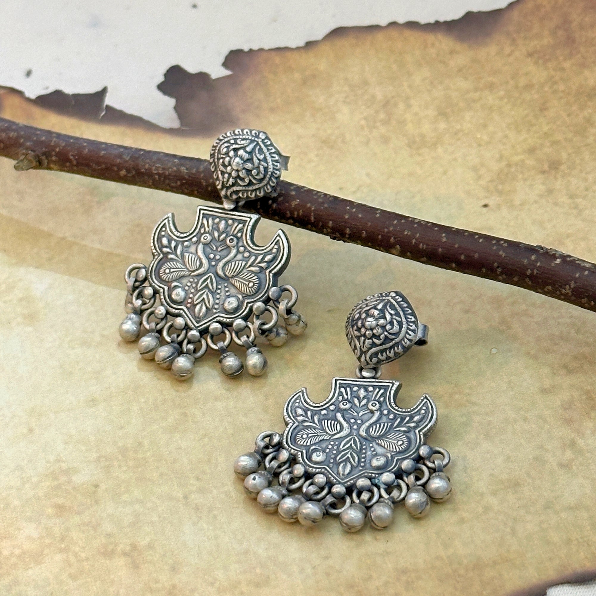 Vyanika Traditional Silver 925 Earrings