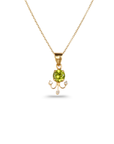 Peridot & Diamond 18K Gold Pendant
