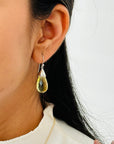 Lemon Quarts 18K Gold Earrings