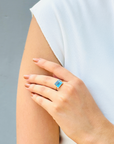 Blue Topaz 14K Gold Ring