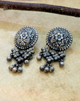 Ajrakh Traditional Silver 925 Earrings