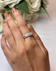 2 Channel Diamond Ring