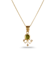Peridot & Diamond 18K Gold Pendant