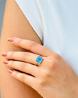 Blue Topaz 14K Gold Ring