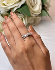 2 Channel Diamond Ring