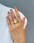 Opal & Turquoise 18K Gold Ring