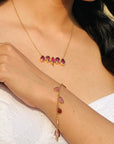 Ren Tourmaline 18K Gold Plated Silver 925 Love Necklace