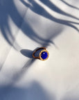 Lapis Lazuli 18K Gold Ring with Diamonds
