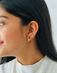 Black Onyx & Diamond 14K Gold Earrings