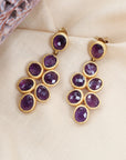 Larry Amethyst Silver 925 Earrings