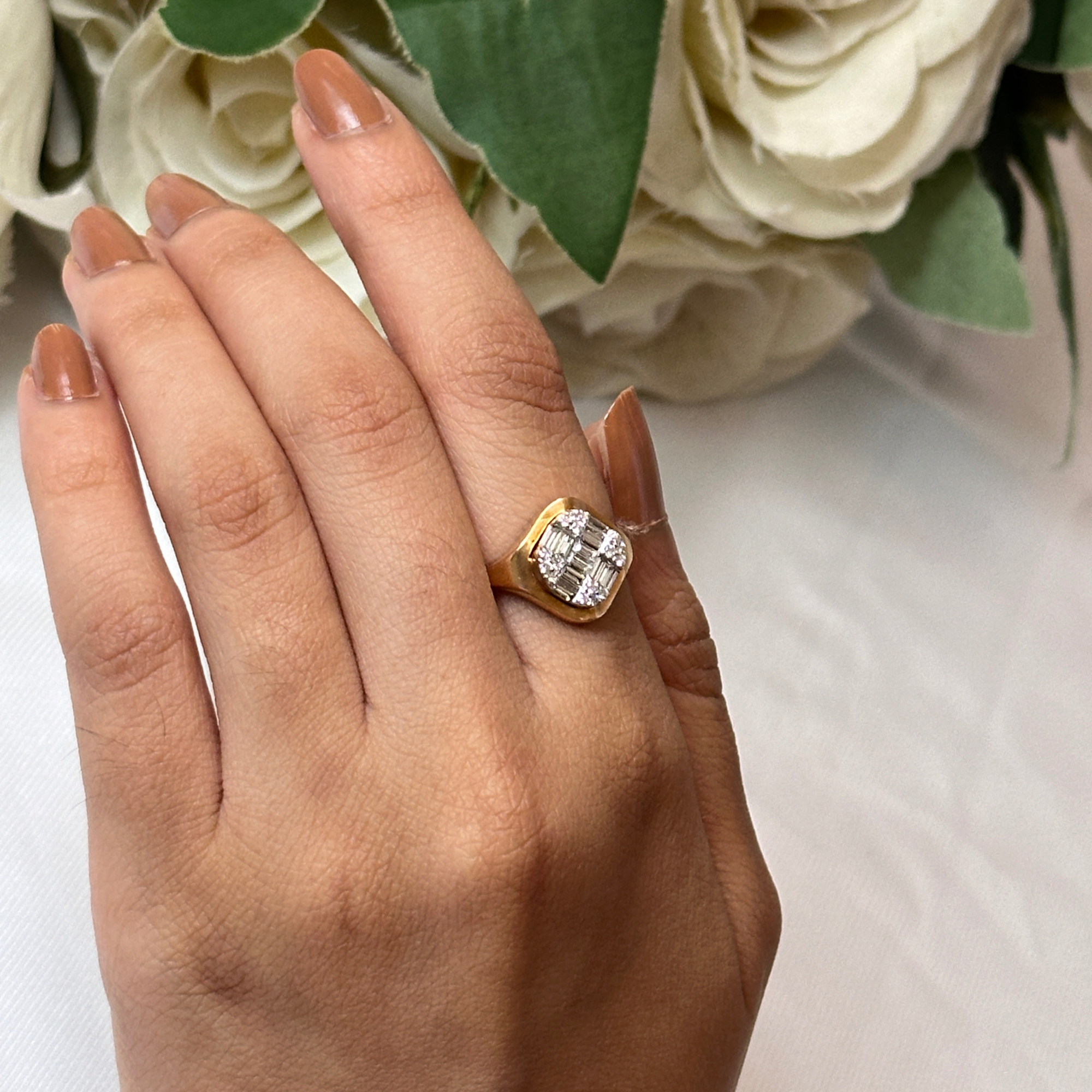 Signet Diamond Ring