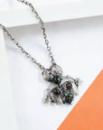 Omy black onyx Silver 925 pendant necklace
