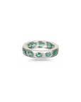 Emerald Bezel Set Ring