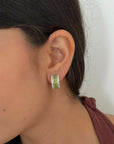 Meconi Peridot Silver 925 Studs