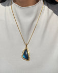 Fila Labradorite 18K Gold Plated Silver Pendant