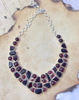 Zyra Garnet Silver 925 Necklace