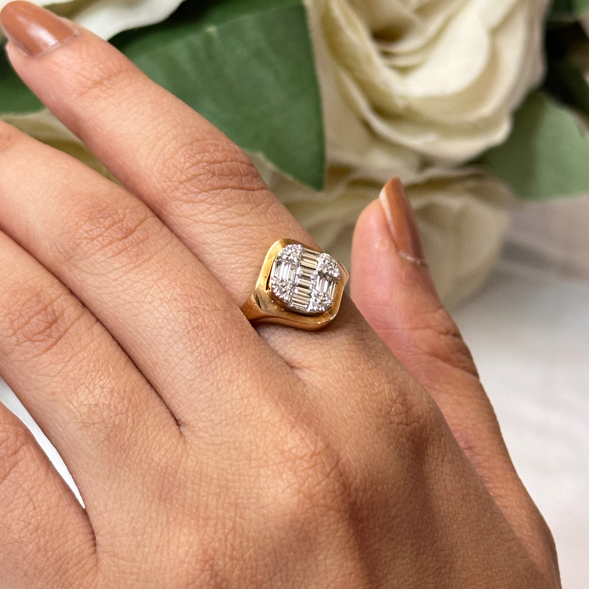 Signet Diamond Ring