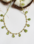 Bruck Peridot Gold Plated Silver 925 Necklace