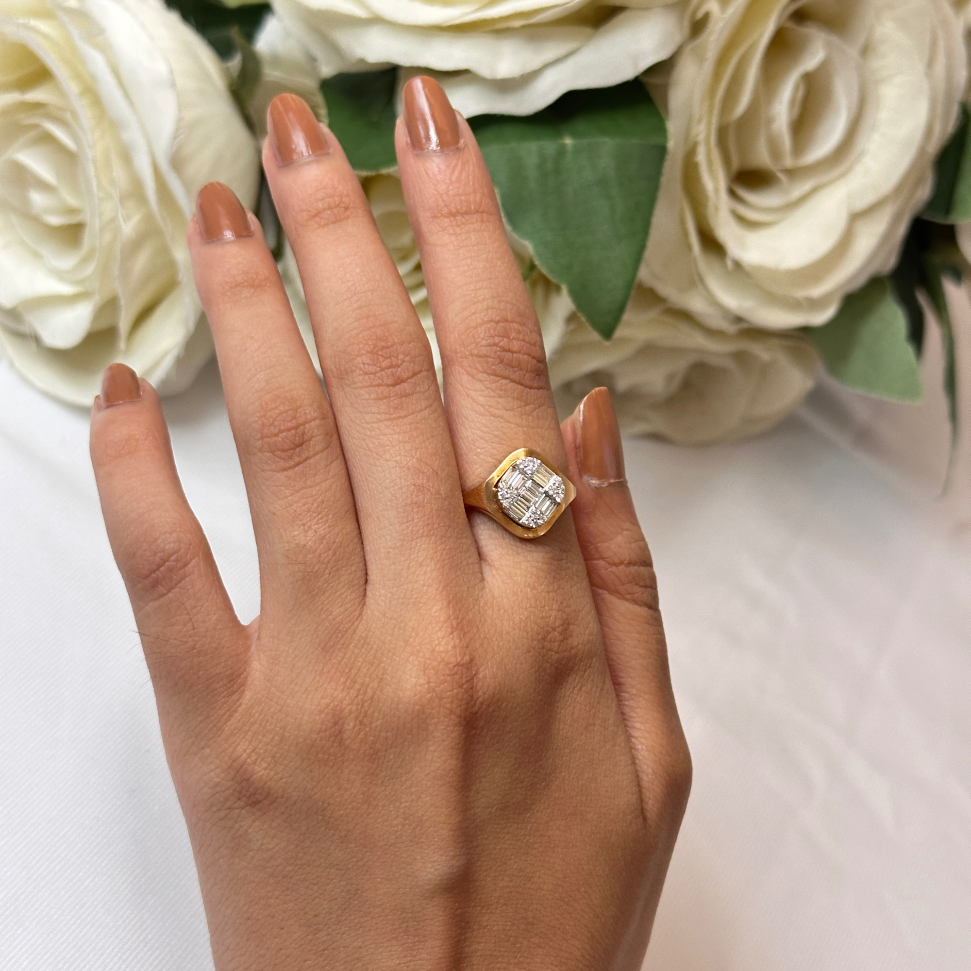 Signet Diamond Ring