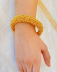 Voski Golden Beads Bangle