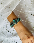 Gandhari Turquoise Silver 925 Bangle