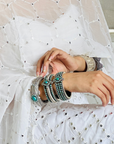 Gandhari Turquoise Silver 925 Bangle