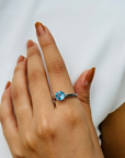 Blue Topaz 18K White Gold Ring