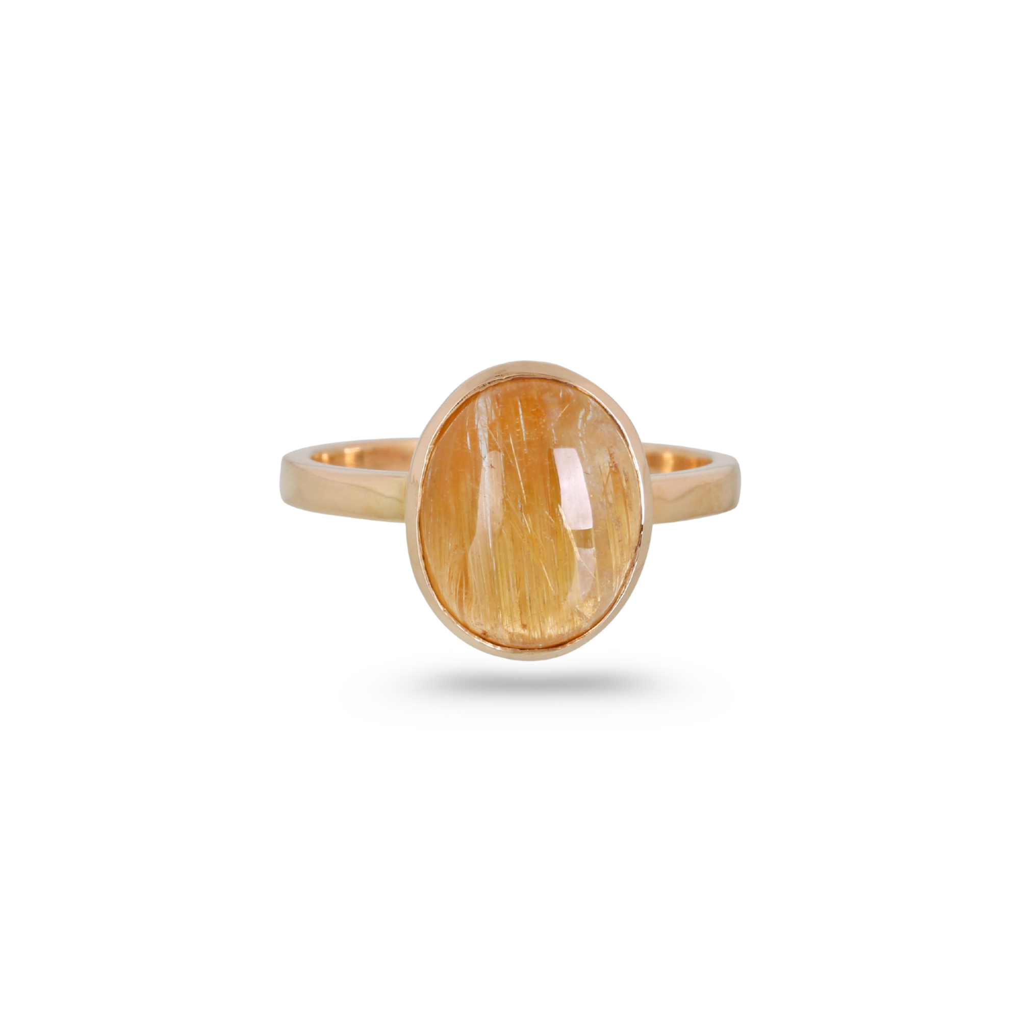 Minato Golden Rutile Ring