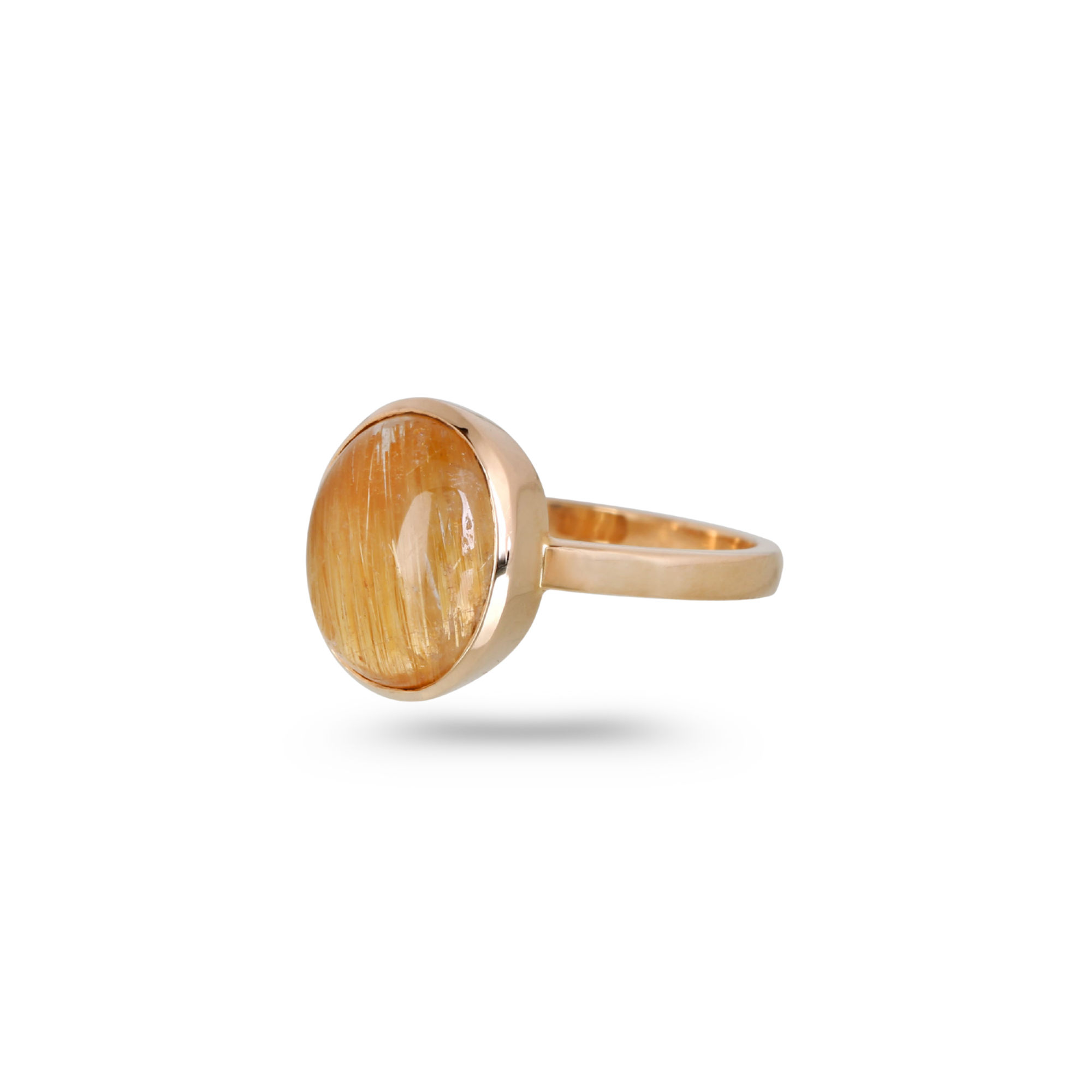 Minato Golden Rutile Ring