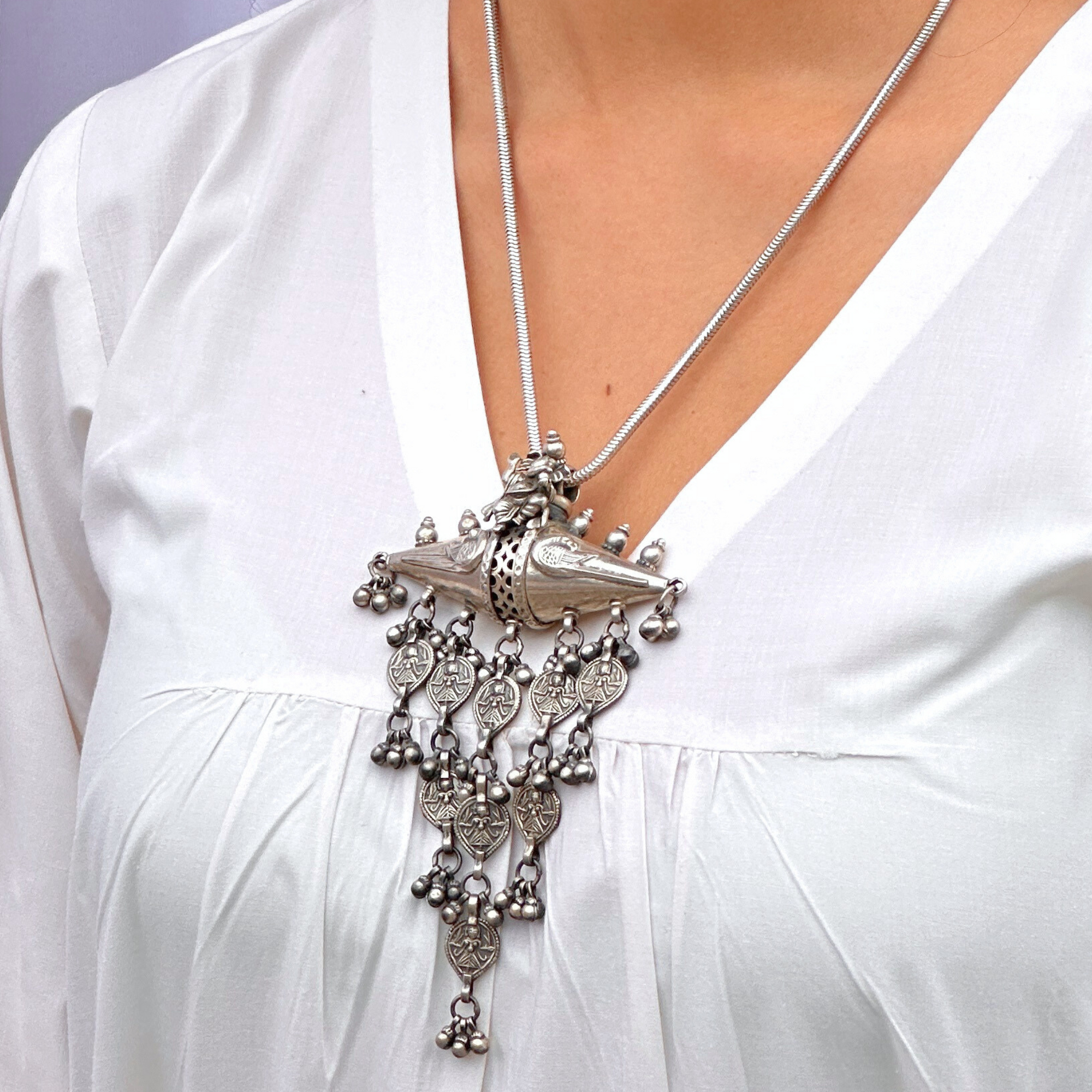 Rituja Silver 925 Traditional Pendant