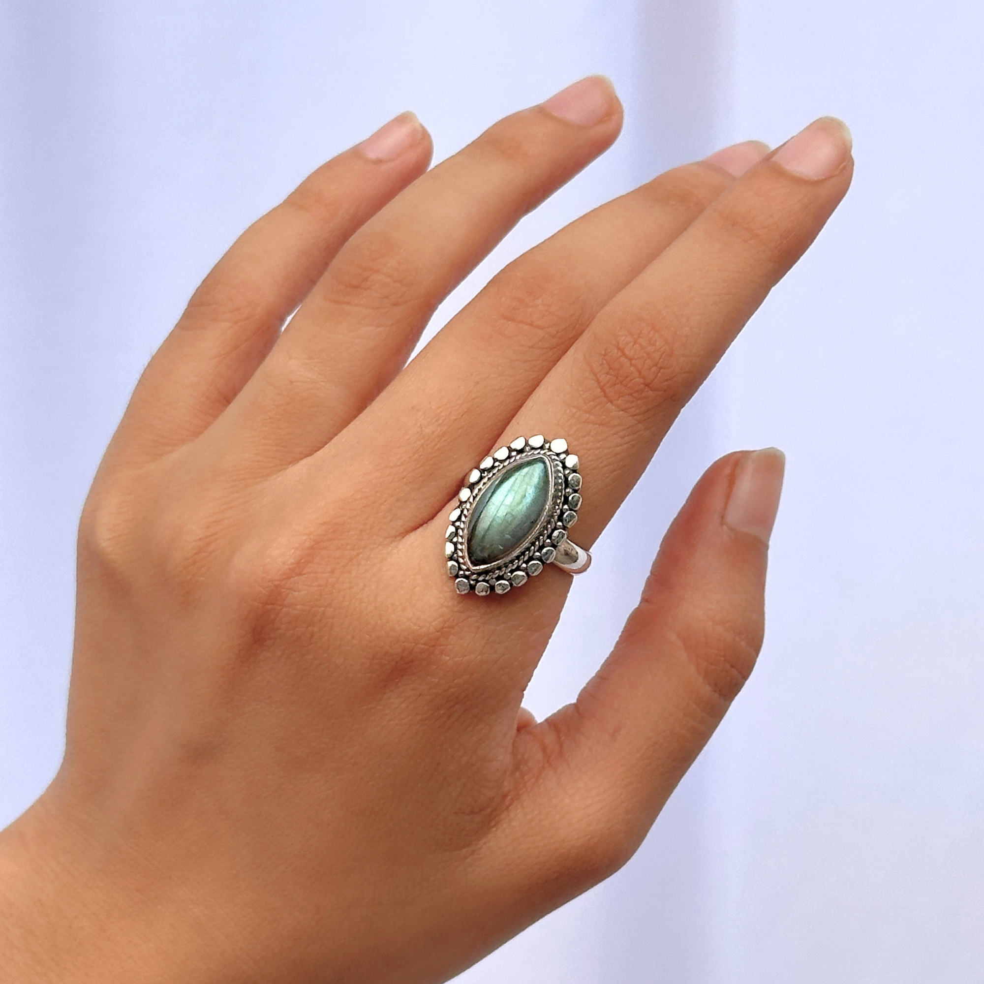 Nayan Traditional Gemstone Silver 925 Ring