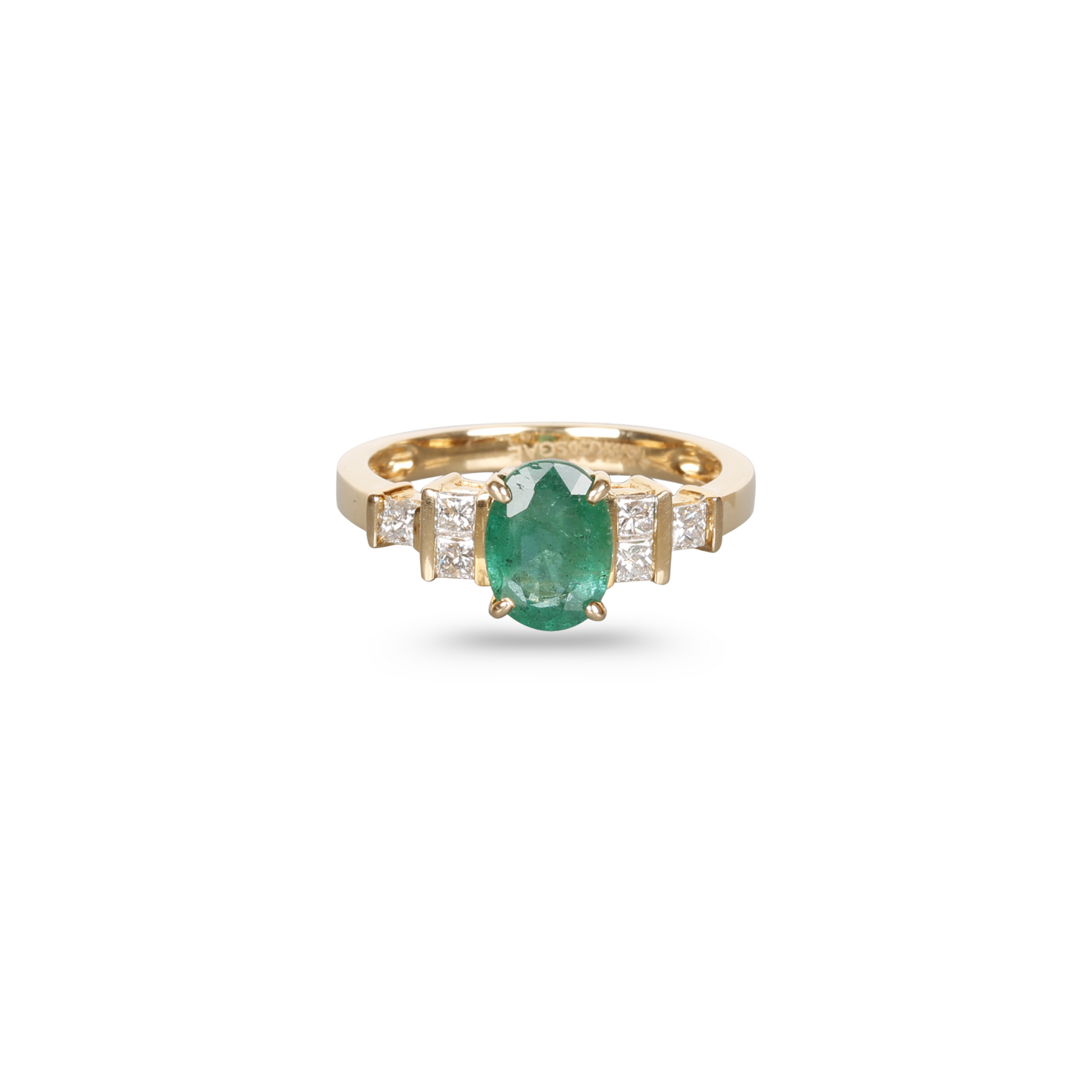 Art Deco Emerald & Diamond Ring
