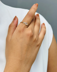Rose-Cut Diamond 18K Gold Ring