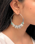 Dhavit Traditional Silver 925 Earrings