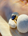 Gemma Iolite 18K Gold Plated Silver Ring